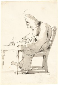 En venetiansk advokat ved skrivebordet sitt av Giovanni Battista Tiepolo