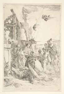Tilbedelse av magiene av Giovanni-Battista Tiepolo