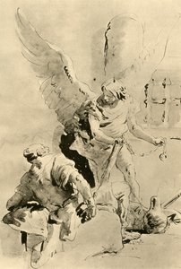 En engel dukker opp for apostelen Peter i fengselet, midten av 1700-tallet, 1928 av Giovanni Battista Tiepolo