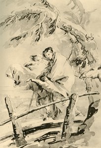 Fly til Egypt, før 1752, 1928 av Giovanni Battista Tiepolo