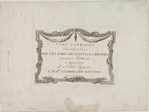 Frontispiz aus Capricci