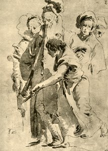 Gruppe av figurer, midten av 1700-tallet, 1928 av Giovanni Battista Tiepolo