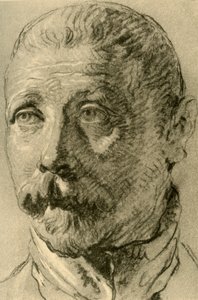 Kopf eines bärtigen Mannes