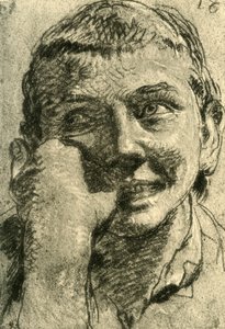 Head of a Laughing Boy, midten av 1700-tallet, 1928 av Giovanni Battista Tiepolo