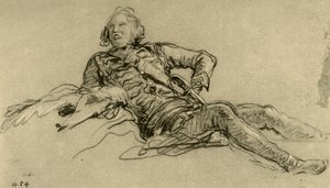 Ruhender Offizier, 1752-1753, 1928 von Giovanni Battista Tiepolo
