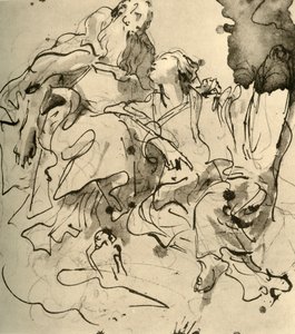 Gammel mann og ung kvinne, 1761, 1928 av Giovanni Battista Tiepolo