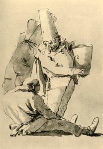 Pulcinelli, midten av 1700-tallet, 1928 av Giovanni Battista Tiepolo