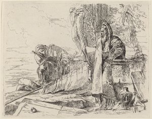 Stående filosof og to andre skikkelser av Giovanni Battista Tiepolo