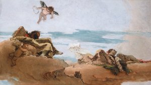 Studer for et tak med personifisering av råd, før ca. 1762. av Giovanni Battista Tiepolo