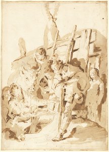 Die Anbetung der Hirten von Giovanni Battista Tiepolo