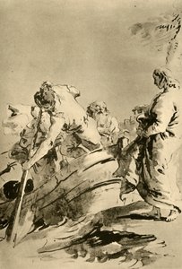 Der Ruf an Petrus, Mitte 18. Jahrhundert, 1928 von Giovanni Battista Tiepolo