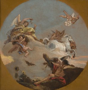 Vognen fra Aurora, ca. 1734 av Giovanni Battista Tiepolo