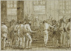 Der Prozess, ca. 1790 von Giovanni Battista Tiepolo