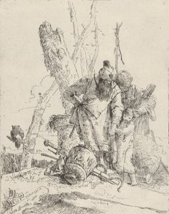 Zwei Astrologen und ein Junge, aus den Scherzi