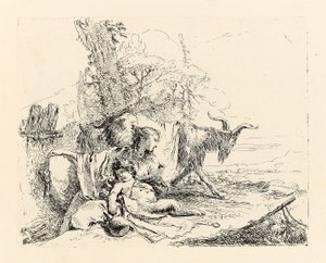 Vari Capricci, før 1750 av Giovanni Battista Tiepolo