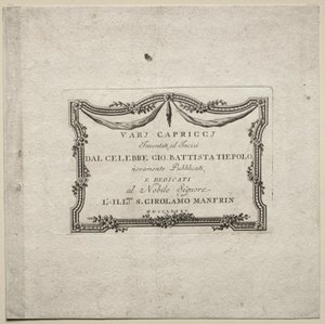 Ulike Caprices: Tittelside av Giovanni Battista Tiepolo