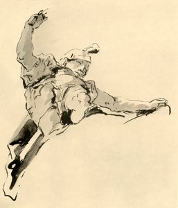 Krieger auf Wolken stehend