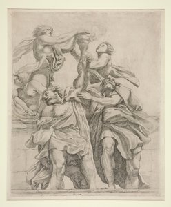 To apostler og tre engler av Giovanni Battista Vanni