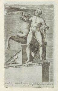 Sculptuur van een van de Dioscuren op het Quirinaal te Roma Bucephalus & Alexander magnus opus (...) (tittel på objekt) Antike skulpturer i Roma (serietittel) Ikoner av gamle statuer av byen Roma som er sett på offentlige steder ( serietittel) av Giovanni Battista de