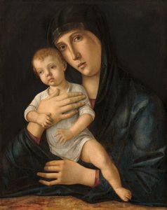 Madonna og barnet, ca. 1480–1485 (olje på panel) av Giovanni Bellini