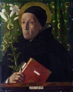 Portrett av Fra Teodoro av Urbino som Saint Dominic av Giovanni Bellini