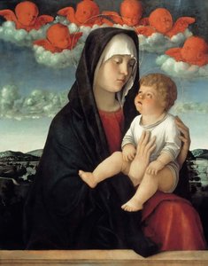 Jomfruen og barnet, ca. 1500. av Giovanni Bellini