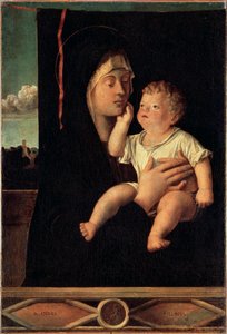 Jomfru og barn, 1400- eller begynnelsen av 1500-tallet av Giovanni Bellini