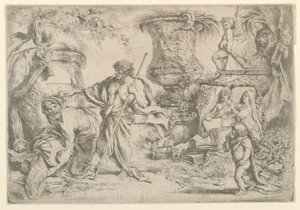 Allegori om forgjengelighet av Giovanni Benedetto Castiglione