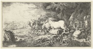 Noahs ark av Giovanni Benedetto Castiglione