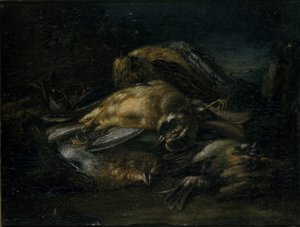 Død fugl, 1664 av Giovanni Benedetto Castiglione