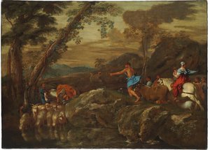 Jakobs reise, 1633 av Giovanni Benedetto Castiglione