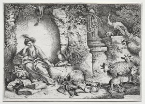 Melankoli av Giovanni Benedetto Castiglione