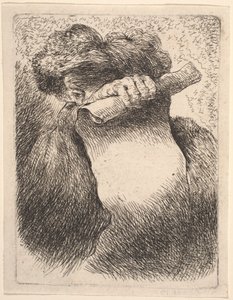 Mann med en rulle av Giovanni Benedetto Castiglione
