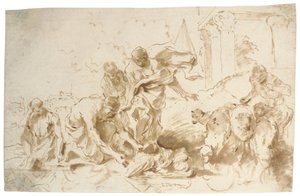 Funnet av Moses av Giovanni Benedetto Castiglione