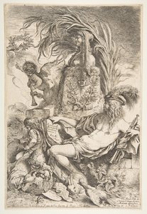 Geniet til Castiglione, ca. 1645-47 publisert 1648. av Giovanni Benedetto Castiglione