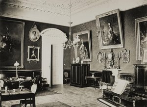 Paskevich Residence i Gomel. Rød stue, 1860-tallet