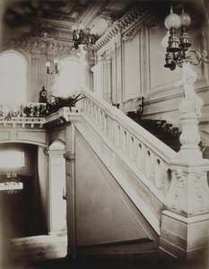 Stroganov-palasset i St. Petersburg. Den store trappen med nedre vestibyle, 1860-tallet