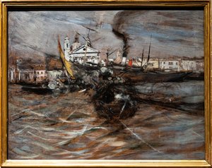 Båter i Venezia av Giovanni Boldini