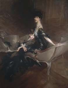 Consuelo Vanderbilt, hertuginne av Marlborough, og hennes sønn, Lord Ivor Spencer-Churchill, 1906 av Giovanni Boldini