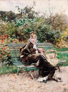 Hyde park (olje på lerret av Giovanni Boldini