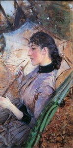 Italia, Firenze, profil av Alaide Banti av Giovanni Boldini