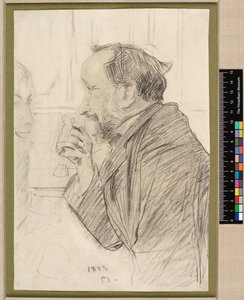 Portrett av Edgar Degas ved et kafébord av Giovanni Boldini