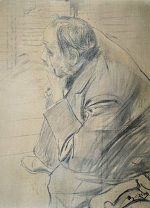 Portrett av Edgar Degas av Giovanni Boldini (1842-1931) Kull på lerret, 605x46 cm, ca 1885 av Giovanni Boldini