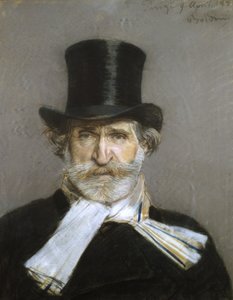 Portrett av Giuseppe Verdi, 1880-tallet (pastell på papir)
