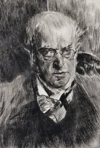 Portrett av maleren Adolph Menzel, detalj av Giovanni Boldini