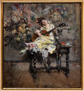 Gitarspilleren av Giovanni Boldini