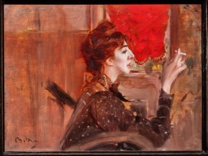 Det røde teppet av Giovanni Boldini