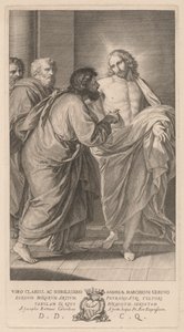 Den vantro til Saint Thomas av Giovanni Bottani, after Giuseppe Bottani