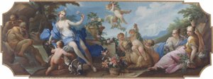 Aurora og Diana, eller en allegori om våren av Giovanni Camillo Sagrestani