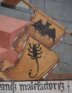 Siste dom, detalj, ca. 1492 (fresco) av Giovanni Canavesio